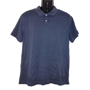 Banana Republic Men’s Blue Short Sleeve Luxe Polo Shirt Size L BG 9